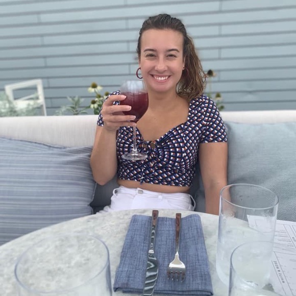 Patterned Crop Top - Picture 2 of 4